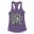 Straight Outta Kannamma Pettai Women's Racerback Tank in Solid Purple Rush Color